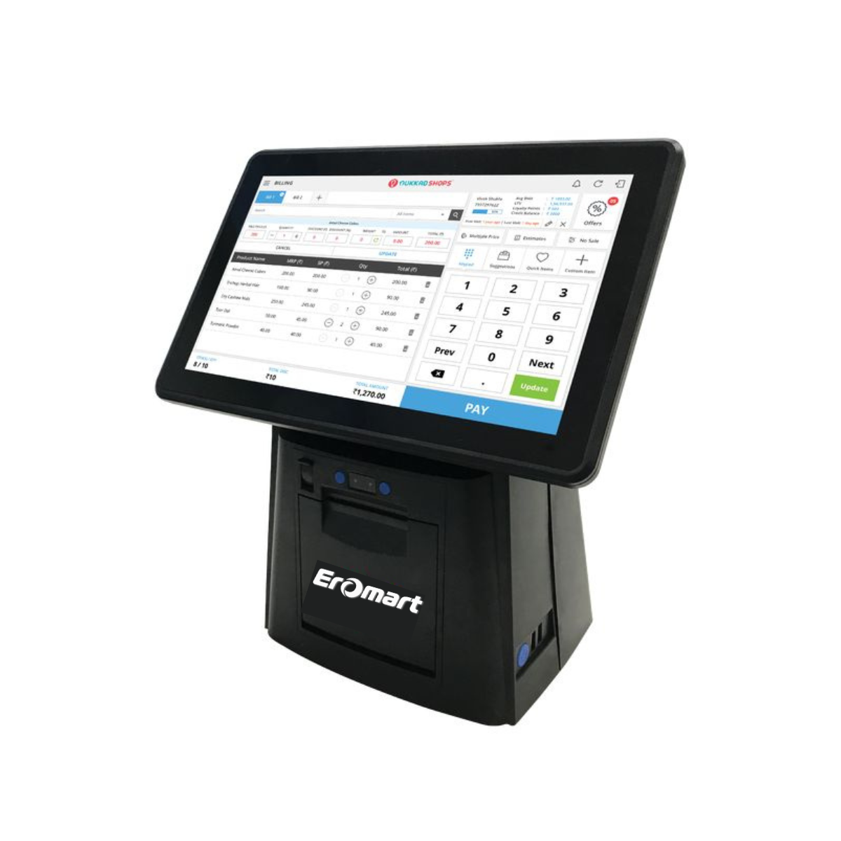 Touch Screen Billing Machine
